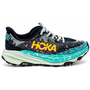 HOKA One One Speedgoat 6 Trail Running Shoes Women’s Size 7.5 Aqua Black Vibram